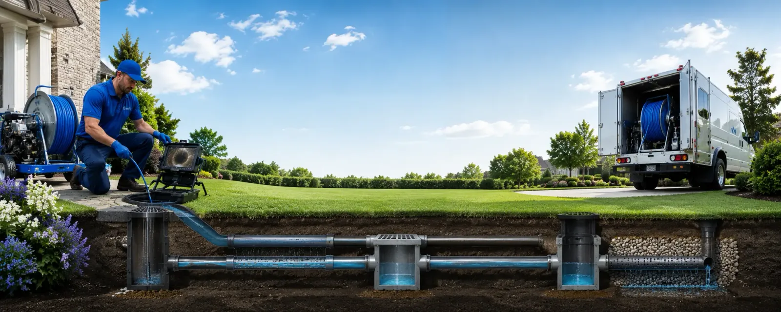 Outdoor drain cleaning information for Westphalia, IA